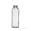 Clear Glass Juice Bottle